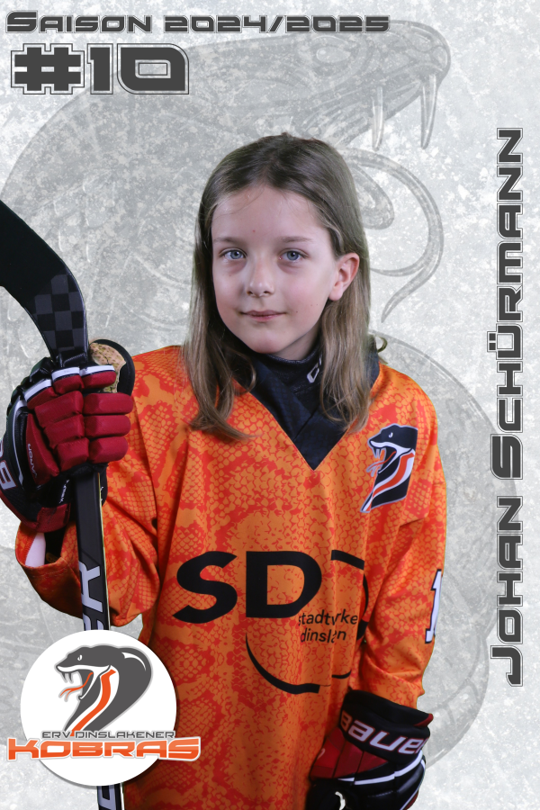 Player Card   2024 25   10   Johan Schurmann